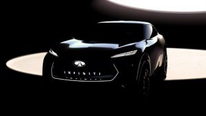 Фото На концептуальном снимке электромобиль Infiniti