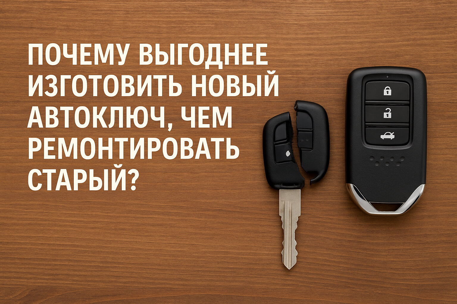 Изготовление нового автоключа — лучшее решение, чем ремонт старого